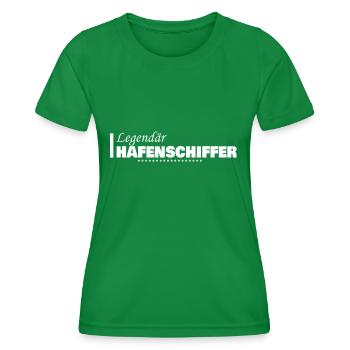 Harbour skipper as a profession - Women's Functional T-Shirt - kelly green - Front - AI Model Female 172 dark (172cm)