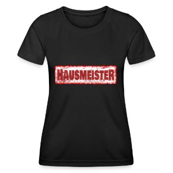 Hausmeister - Frauen Funktions-T-Shirt - Schwarz - Vorne - AI Model Female 172 light (172cm)