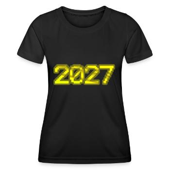2027 - Frauen Funktions-T-Shirt - Schwarz - Vorne - AI Model Female 172 light (172cm)