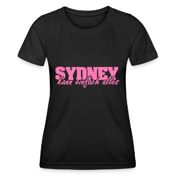 Sydney - Women's Functional T-Shirt - black - Front - AI Model Female 172 light (172cm)