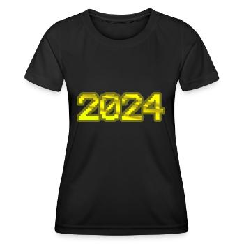 2024 2024 - Women's Functional T-Shirt - black - Front - AI Model Female 172 light (172cm)