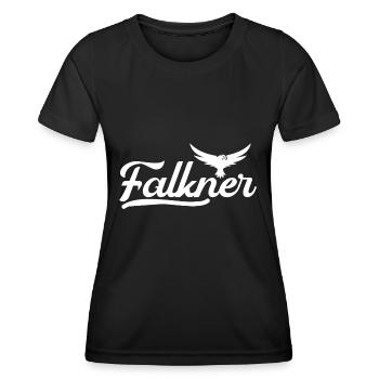Fauconnier avec fauconnier - T-shirt sport Femme - noir - Devant - AI Model Female 172 light (172cm)