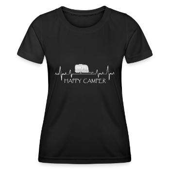 Camping Wohnmobil Camper Urlaub Geschenke - Frauen Funktions-T-Shirt - Schwarz - Vorne - AI Model Female 172 light (172cm)
