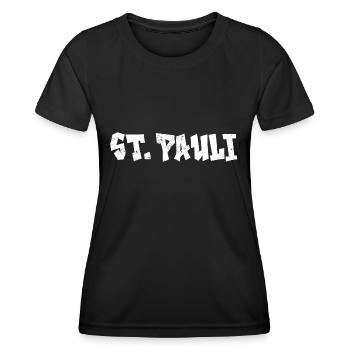 SAINT-PAULI - T-shirt sport Femme - noir - Devant - AI Model Female 172 light (172cm)