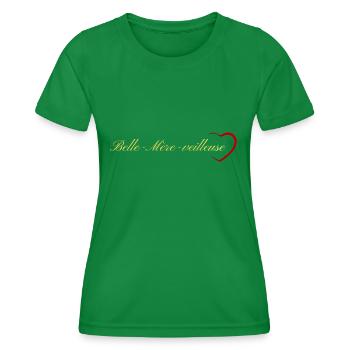 Belle Mère veilleuse - T-shirt sport Femme - vert - Devant - AI Model Female 172 dark (172cm)