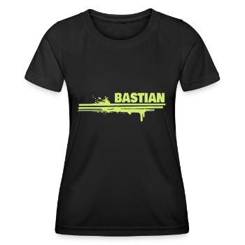 Bastian als Farbklecks - Frauen Funktions-T-Shirt - Schwarz - Vorne - AI Model Female 172 light (172cm)
