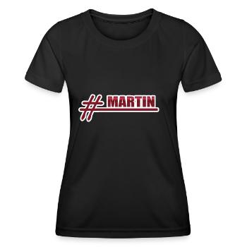Martin as a first name - Women's Functional T-Shirt - black - Front - AI Model Female 172 light (172cm)
