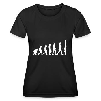 Handstand Evolution Gymnastique Gymnastique Calisthenics - T-shirt sport Femme - noir - Devant - AI Model Female 172 light (172cm)