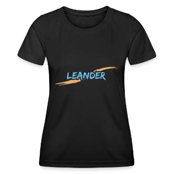 Léandre Léandre - T-shirt sport Femme - noir - Devant - AI Model Female 172 light (172cm)