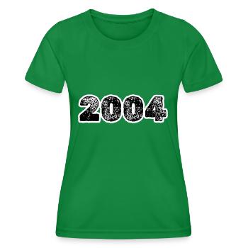 2004 - Women's Functional T-Shirt - kelly green - Front - AI Model Female 172 dark (172cm)