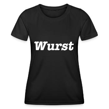 Wurst - Frauen Funktions-T-Shirt - Schwarz - Vorne - AI Model Female 172 light (172cm)