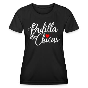 Padilla de Chicas Bride's Gang Bridesmaid Wedding - Women's Functional T-Shirt - black - Front - AI Model Female 172 light (172cm)