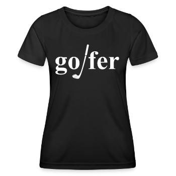 golfer - Women's Functional T-Shirt - black - Front - AI Model Female 172 light (172cm)