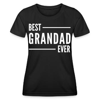 BEST GRANDAD EVER - Women's Functional T-Shirt - black - Front - AI Model Female 172 light (172cm)