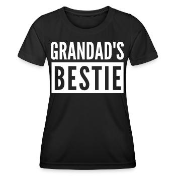 GRANDAD'S BESTIE - Women's Functional T-Shirt - black - Front - AI Model Female 172 light (172cm)