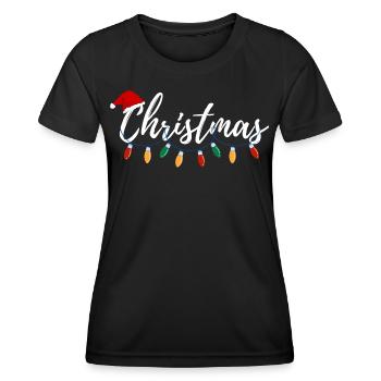 Weihnachtsgeschenk - Frauen Funktions-T-Shirt - Schwarz - Vorne - AI Model Female 172 light (172cm)