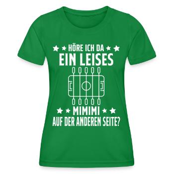 Tischfussball Geschenk Fans Wuzler Tischfussball - Frauen Funktions-T-Shirt - Kelly Green - Vorne - AI Model Female 172 dark (172cm)
