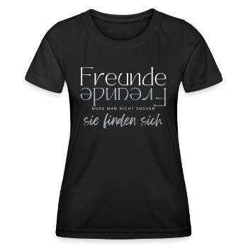 Beste Freunde FREUND Kumpel Kumpels - Frauen Funktions-T-Shirt - Schwarz - Vorne - AI Model Female 172 light (172cm)