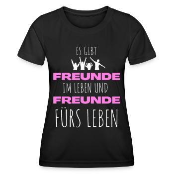 Beste Freunde FREUND Kumpel Kumpels - Frauen Funktions-T-Shirt - Schwarz - Vorne - AI Model Female 172 light (172cm)