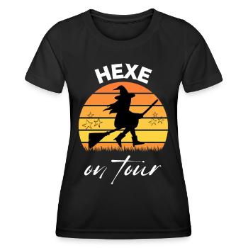 HEXE on tour HEXEN hexen - Frauen Funktions-T-Shirt - Schwarz - Vorne - AI Model Female 172 light (172cm)