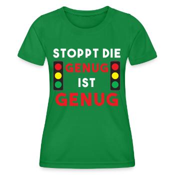 Stop the traffic light - I've had enough of your lies - Women's Functional T-Shirt - kelly green - Front - AI Model Female 172 dark (172cm)