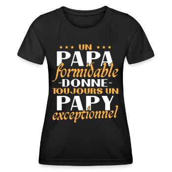 A Terrific Dad Grandpa Exceptional Gift - Women's Functional T-Shirt - black - Front - AI Model Female 172 light (172cm)