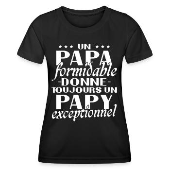 A Terrific Dad Grandpa Exceptional Gift - Women's Functional T-Shirt - black - Front - AI Model Female 172 light (172cm)