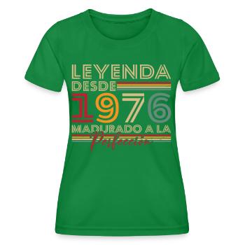 Legende seit 1976 Geburtstagsgeschenk - Frauen Funktions-T-Shirt - Kelly Green - Vorne - AI Model Female 172 dark (172cm)
