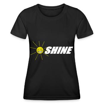 SUNSHINE lustige Bilder Sonne lustige Sprüche - Frauen Funktions-T-Shirt - Schwarz - Vorne - AI Model Female 172 light (172cm)