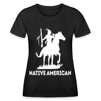 chef indien cool - T-shirt sport Femme - noir - Devant - AI Model Female 172 light (172cm)