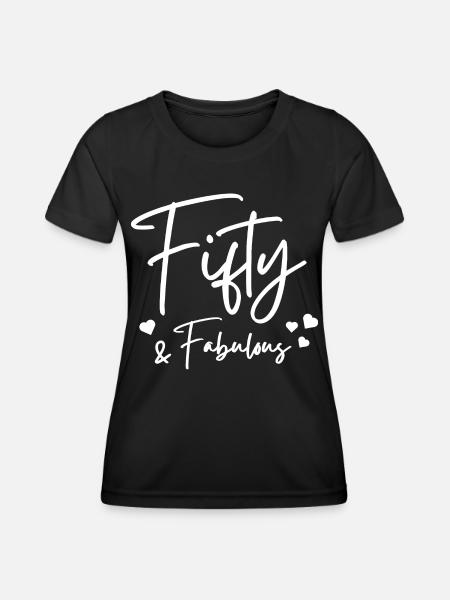 Fifty fabulous - Women's Functional T-Shirt - black