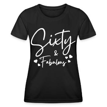 Sixty fabulous - Women's Functional T-Shirt - black - Front - AI Model Female 172 light (172cm)