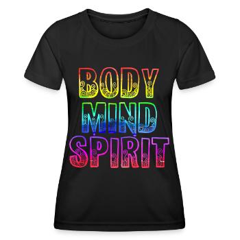 Yoga 9 Corps - T-shirt sport Femme - noir - Devant - AI Model Female 172 light (172cm)