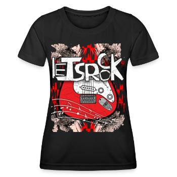 Let's Rock, Rock Concert, Rock Festival, Rock Festival - Women's Functional T-Shirt - black - Front - AI Model Female 172 light (172cm)