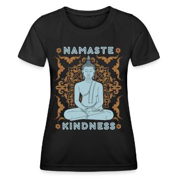 Buddha Design, Bouddha thaïlandais, Thaïlande - T-shirt sport Femme - noir - Devant - AI Model Female 172 light (172cm)
