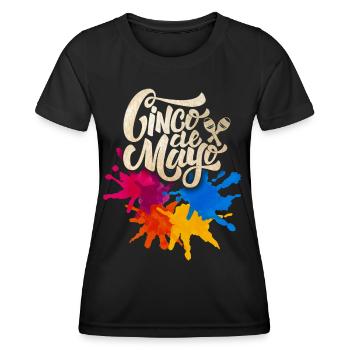 Cinco de Mayo, Mexiko, Mexiko-Fiesta - Frauen Funktions-T-Shirt - Schwarz - Vorne - AI Model Female 172 light (172cm)