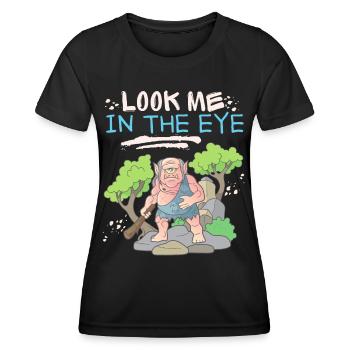 Zyklop, Zombie, Zombie-Monster, lustiger Spruch - Frauen Funktions-T-Shirt - Schwarz - Vorne - AI Model Female 172 light (172cm)