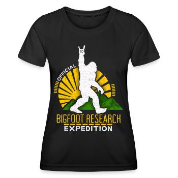 Bigfoot Monsters, Zombie Monsters, Yeti Monsters - Women's Functional T-Shirt - black - Front - AI Model Female 172 light (172cm)