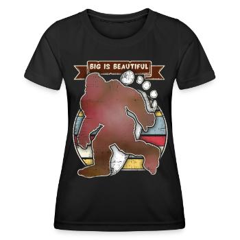 Bigfoot Monsters, Zombie Monsters, Yeti Monsters - Women's Functional T-Shirt - black - Front - AI Model Female 172 light (172cm)