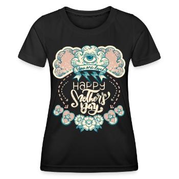 Muttertag Magie und Mystik, allsehendes Auge - Frauen Funktions-T-Shirt - Schwarz - Vorne - AI Model Female 172 light (172cm)