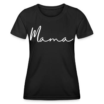 Mamma - Frauen Funktions-T-Shirt - Schwarz - Vorne - AI Model Female 172 light (172cm)