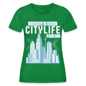 Citylife-Stadtleben High-rises, New York Big City - T-shirt sport Femme - vert - Devant - AI Model Female 172 dark (172cm)