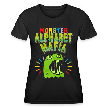 Monster Alphabet Mafia, LGBTQ, LGBTQ Pride Movement - Women's Functional T-Shirt - black - Front - AI Model Female 172 light (172cm)
