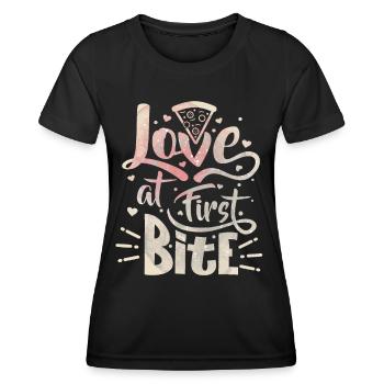 Pizza Spruch, italienische Pizza, Pizza Küche - Frauen Funktions-T-Shirt - Schwarz - Vorne - AI Model Female 172 light (172cm)