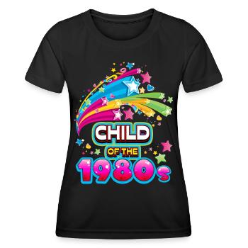 1980, 1980er, 80er Jahre Retro Geburtstag Spruch - Frauen Funktions-T-Shirt - Schwarz - Vorne - AI Model Female 172 light (172cm)