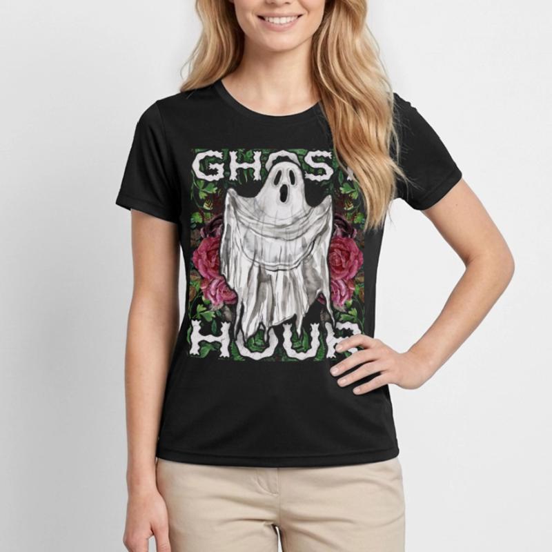 Uncanny Ghost, Ghost, Gothic Ghost Hour Women's Functional T-Shirt