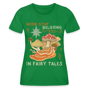 Contes de fées, contes de fées, faecore, champignons, drôle de dicton, - T-shirt sport Femme - vert - Devant - AI Model Female 172 dark (172cm)