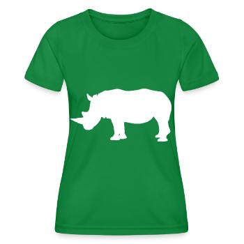 Rhino - Women's Functional T-Shirt - kelly green - Front - AI Model Female 172 dark (172cm)