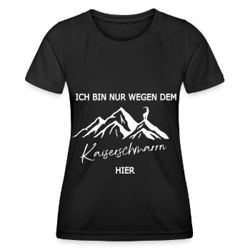 I'm only here for the Kaiserschmarren - Women's Functional T-Shirt - black - Front - AI Model Female 172 light (172cm)