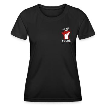 Bin halt ein Fuchs - schlau und clever - Frauen Funktions-T-Shirt - Schwarz - Vorne - AI Model Female 172 light (172cm)